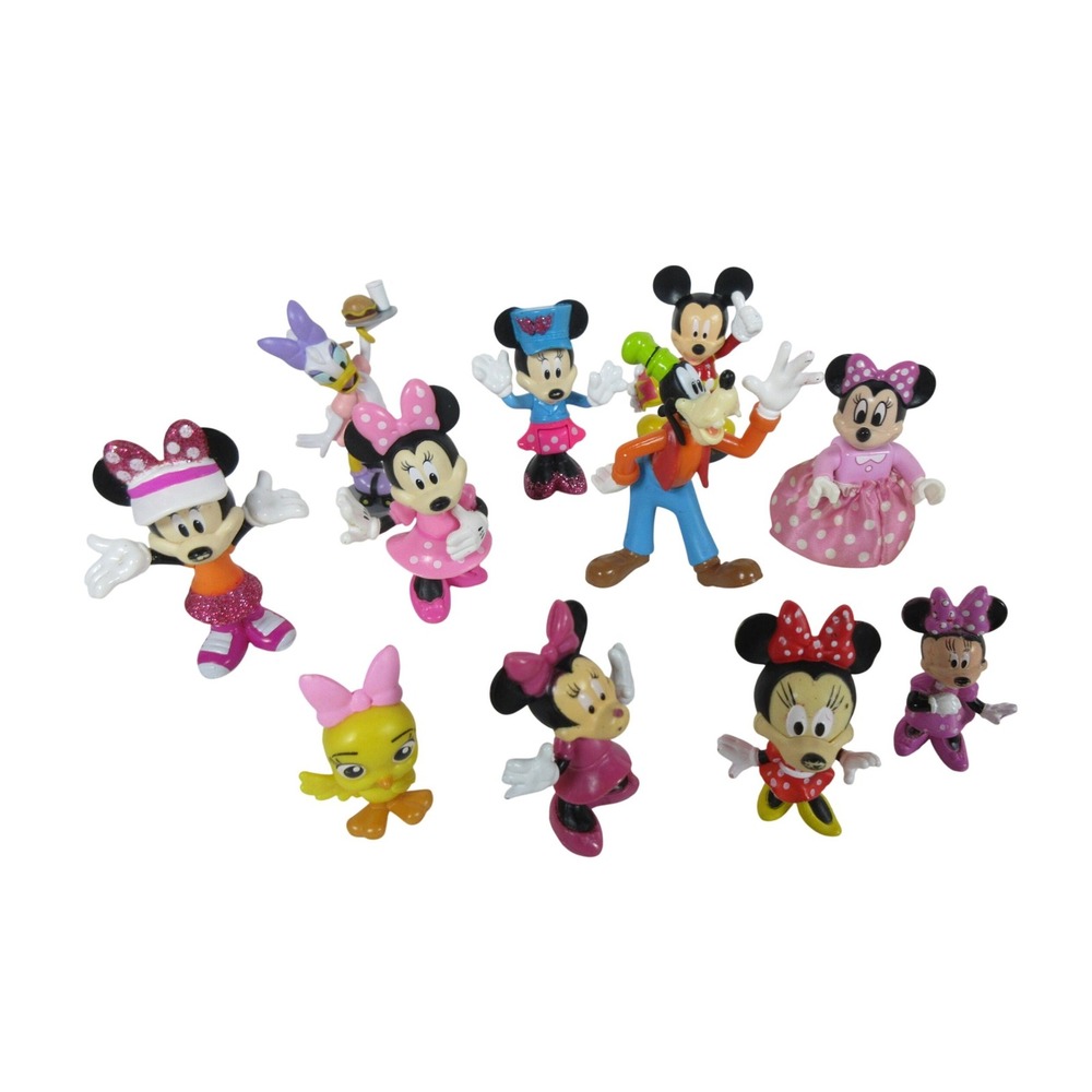 Disney Mickey Mouse Clubhouse Figure Lot Minnie Goofy Daisy Cuckoo-Loca 11pc